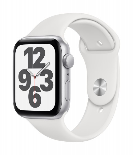 Apple Watch SE GPS, 40mm Silver Aluminium Case with White Sport Band - Regular | Unicorn Store