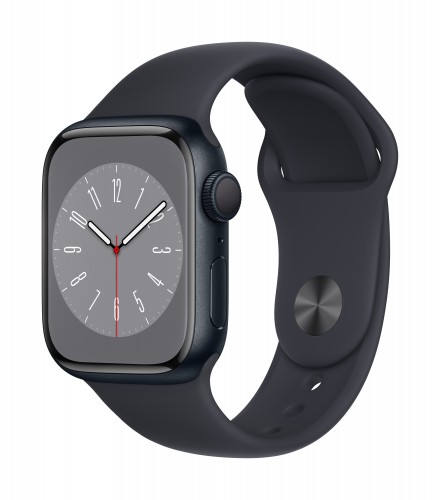 Apple Watch Series 8 GPS 45mm Midnight Aluminium Case with Midnight Sport Band - Regular | Unicorn Store