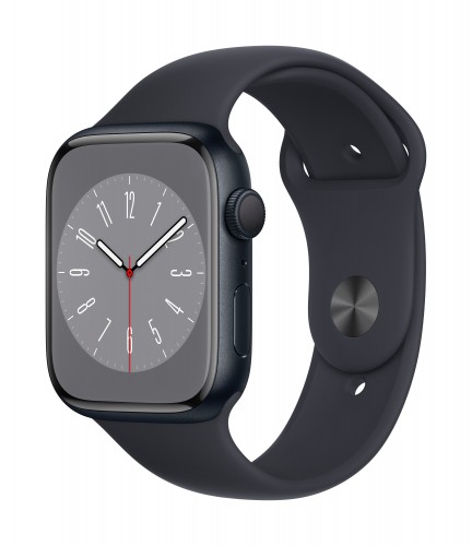 Apple Watch Series 8 GPS 45mm Midnight Aluminium Case with Midnight Sport Band - Regular | Unicorn Store