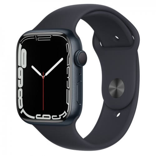 Apple Watch Series 7 GPS Midnight Aluminium Case with Midnight Sport Band - Regular