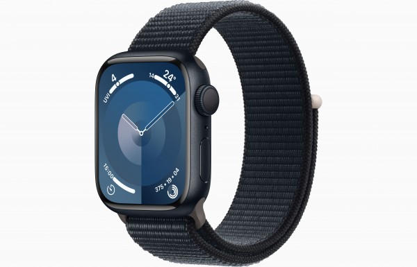 Apple Watch Series 9 GPS + Cellular Midnight Aluminium Case with Midnight Sport Loop