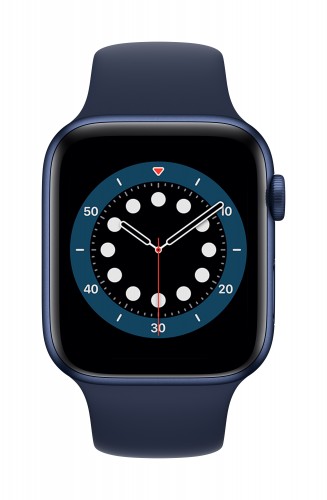 Apple Watch Series 6 GPS + Cellular Blue Aluminium Case with Deep Navy Sport Band - Regular | UnicornStore